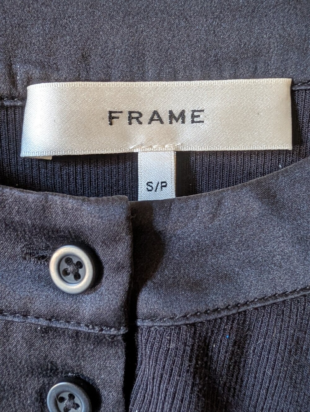 Frame Brand Ribbed Henley Top - Picture 8 of 11